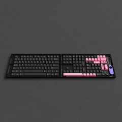 Keycap AKKO Black Pink (PBT Double-Shot/Cherry profile/229 nút)