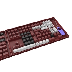 AKKO Keycap set – BRED (PBT Double-Shot/ASA profile/158 nút)