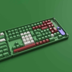 AKKO Keycap set Matcha Red Bean (PBT Double-Shot / ASA profile / 158 nút)