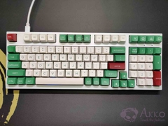 AKKO Keycap set Matcha Red Bean (PBT Double-Shot / ASA profile / 158 nút)