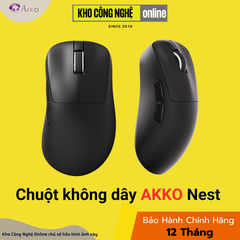 Chuột Không dây Gaming Akko Nest Tri-mode Black