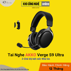 Tai nghe gaming Akko Verge S9 Ultra Black (Kết Nối Quad – Mode)