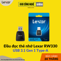 Đầu đọc thẻ nhớ Lexar microSD RW330 Reader USB 3.1 Blister, Global