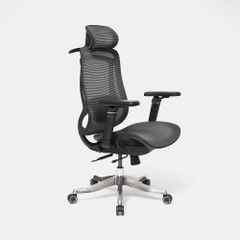 Ghế công thái học HyperWork Airy Pro OC04 - Kê tay 6D, Tựa đầu & Tựa lưng 2D (Hàng Chính Hãng)