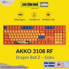 Bàn phím cơ AKKO 3108 RF Dragon Ball Z – Goku (Dual-mode / AKKO sw v3)