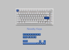 Bàn phím AKKO PC75B Plus Blue on White (Bluetooth 5.0 / Wireless 2.4Ghz / Hotswap / Foam tiêu âm / AKKO CS Jelly switch)