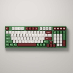 Bàn phím cơ AKKO 3098 DS Matcha Red Bean (Gateron Cap Yellow / Akko switch v2)