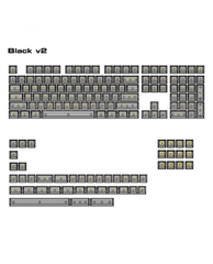 AKKO Clear Keycaps Set v2 – Black (PC / ASA profile / 155 nút) - Hàng chính hãng