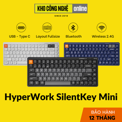 Bàn phím không dây HyperWork SilentKey Mini TS01M