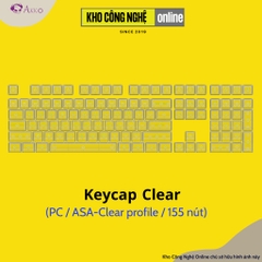 Bộ keycap cho bàn phím cơ AKKO Clear (PC / ASA-Clear profile / 155 nút)