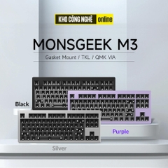Kit bàn phím cơ MonsGeek M3 QMK (Full Nhôm – Mạch xuôi – QMK / VIA – PCB Stab) - Hàng Chính Hãng