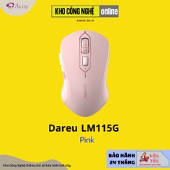 Chuột không dây DAREU LM115G Black / White / Pink