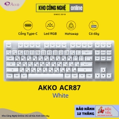 Bàn phím cơ AKKO ACR87 Blue (Hotswap / RGB / AKKO CS sw Jelly Blue)