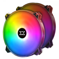 Quạt Tản Nhiệt XIGMATEK GALAXY III DX200 ARGB (EN46089): HUB FAN (PACK x2, CONTROLLER, POWER HUB)