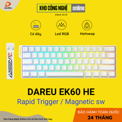 Bàn phím Rapid Trigger DAREU EK60 HE White