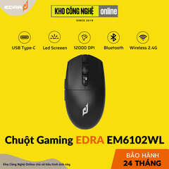 Chuột gaming EDRA EM6102WL - Black