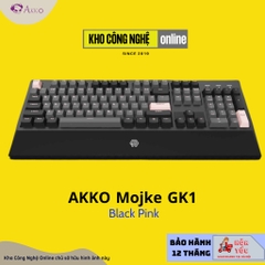 Bàn phím cơ Mojike GK1 Black Red | Black Pink (AKKO sw v2 / LED trắng)