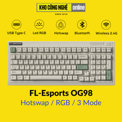 Bàn phím cơ FL-Esports OG98 3 Mode (Mạch Xuôi / Hotswap / Led RGB)