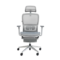 Ghế Công Thái Học Gami Lum2 - Bản Kê Tay 2D / Xám ( Có Chân Gác)