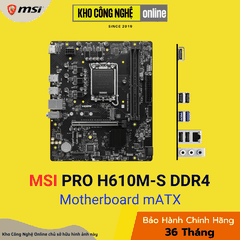 Mainboard MSI Pro H610M-S DDR4