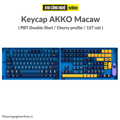 Bộ Keycap AKKO Macaw (PBT Double-Shot/Cherry profile/157 nút)