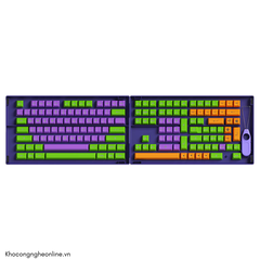 Bộ Keycap AKKO EVA-01 (Chất liệu PBT Double-Shot/ASA profile/158 nút)