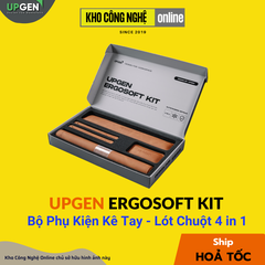 Bộ Phụ Kiện Kê Tay - Lót Chuột 4 Trong 1 Upgen ErgoSoft Kit - Nâu Da Bò