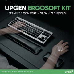 Bộ Phụ Kiện Kê Tay - Lót Chuột 4 Trong 1 Upgen ErgoSoft Kit - Đen