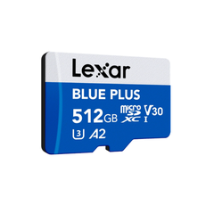 Thẻ nhớ Lexar BLUE PLUS microSDXC UHS-I Card, C10, U3, V30, A2, Up to 170MB/s - 512GB