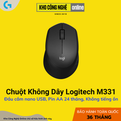 Chuột Không Dây Logitech M331 - Đen