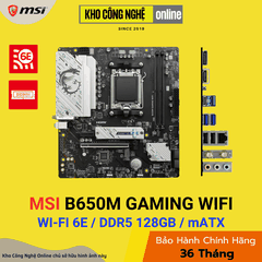 Mainboard MSI B650M GAMING WIFI (Hàng Chính Hãng)