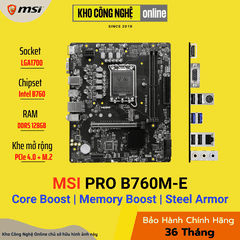Mainboard MSI PRO B760M-E DDR5