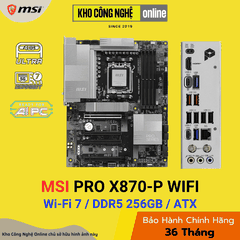 Mainboard MSI PRO X870-P WIFI (Hàng Chính Hãng)