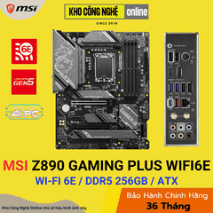 Mainboard MSI Z890 GAMING PLUS WIFI6E (Hàng Chính Hãng)