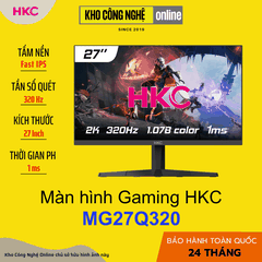 Màn Hình Gaming HKC MG27Q320 LED 2K, Fast IPS, 320hz, HDR 400