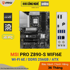 Mainboard MSI PRO Z890-S WIFI6E (Hàng Chính Hãng)