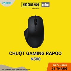 Chuột có dây công thái học Rapoo N500
