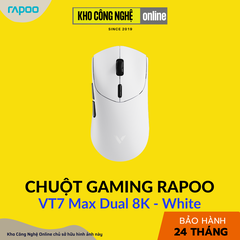Chuột Gaming Rapoo VT7 Max Dual 8K - White