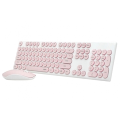 Bộ phím chuột không dây Rapoo X260S - Hồng