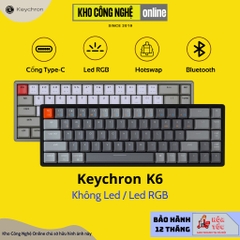 Bàn phím cơ Keychron K6 retro không led