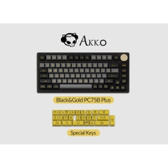 Bàn phím cơ AKKO PC75B Plus v2 Black&Gold (Multi-modes / Hotswap / RGB / Top mount)