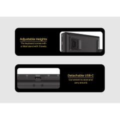 Bàn phím cơ AKKO PC75B Plus v2 Black&Gold (Multi-modes / Hotswap / RGB / Top mount)