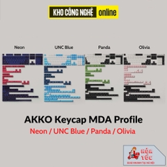 AKKO Keycap set MDA Profile Panda / Neon / Olivia / UNC Blue (PBT Double-Shot / 227 nút)