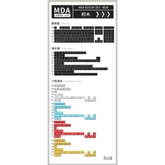 Bộ keycap dành cho bàn phím cơ AKKO Keycap set – WOB (PBT Double-Shot / MDA profile / 282 nút)