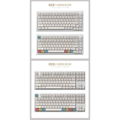 Bộ Keycap AKKO CREAM (PBT Double-Shot / MDA profile / 282 nút)