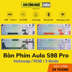 Bàn Phím Cơ AULA S98 Pro có Hotswap, Led RGB, Kết Nối 3 Mode