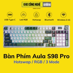 Bàn Phím Cơ AULA S98 Pro có Hotswap, Led RGB, Kết Nối 3 Mode