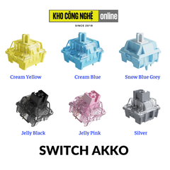 [Chính hãng] Switch lẻ thay nóng cho bàn phím cơ AKKO CS switch| Jelly switch & TTC switch - Hàng mới 100%