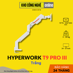 ARM màn hình Hyperwork T9 Pro III / Trắng