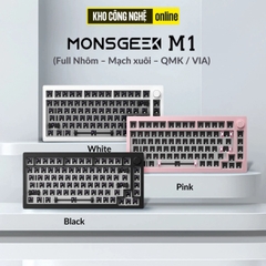 Kit bàn phím cơ MonsGeek M1 QMK (Full Nhôm – Mạch xuôi – QMK / VIA – PCB Stab)